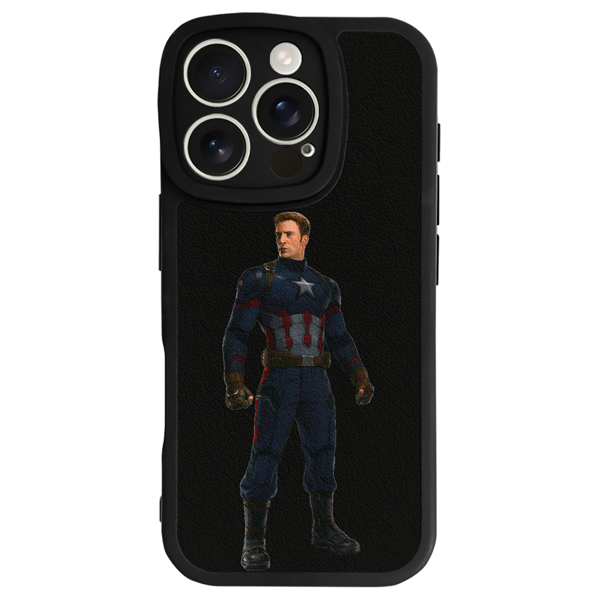 （画像用） アベンジャーズ The Avengers 【iPhone 16シリーズ対応】シリコンスマホケース（レザー調） 材質：シリコン